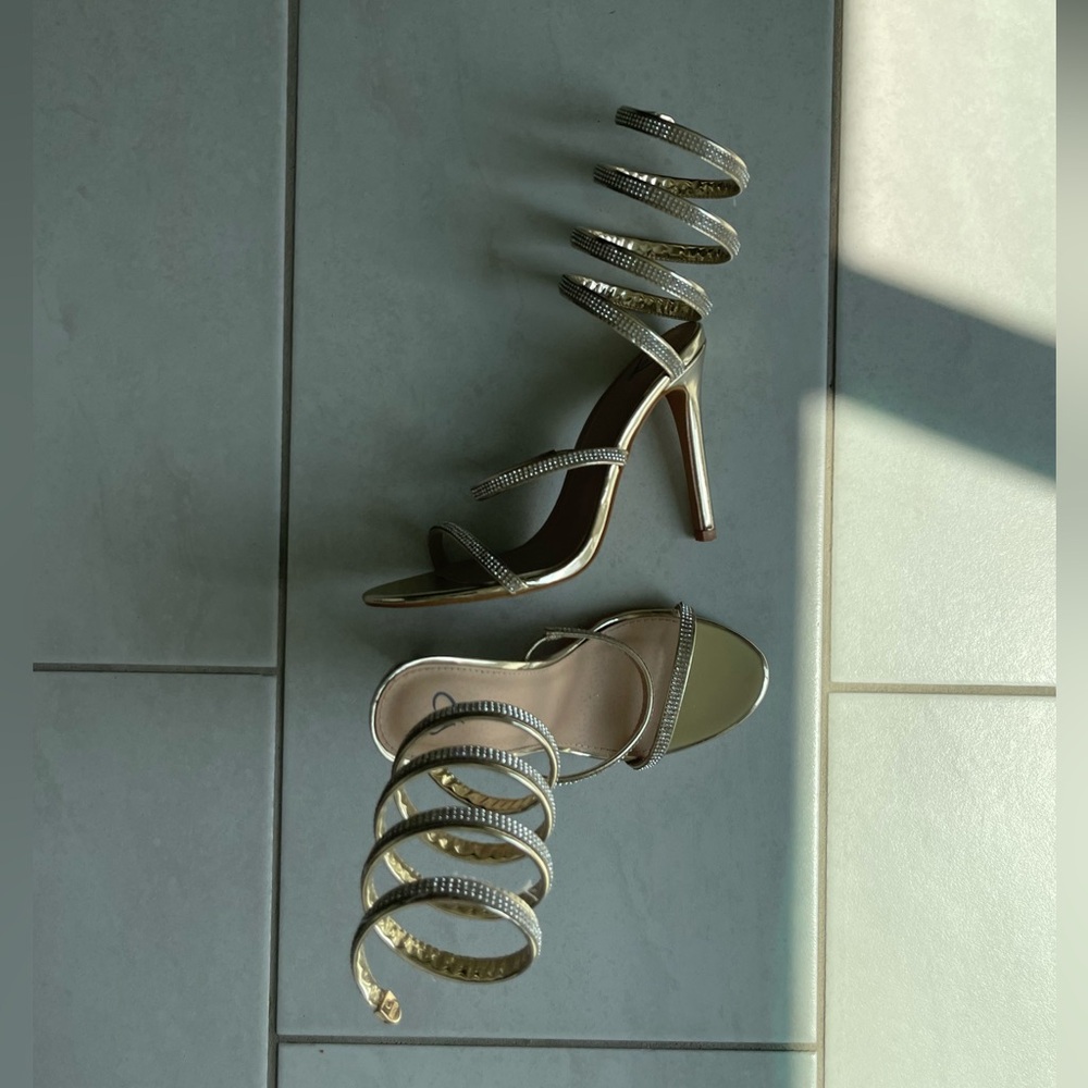 Spiral Gold Heels
